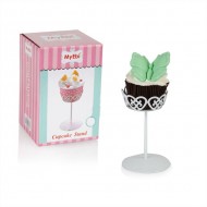 Tekli Metal Cupcake Standı Beyaz