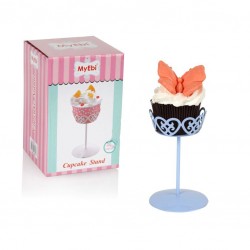 Tekli Metal Cupcake Standı Mavi Tekli Metal Cupcake Standı Mavi