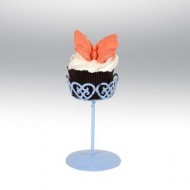 Tekli Metal Cupcake Standı Mavi Tekli Metal Cupcake Standı Mavi