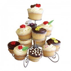 Metal Cupcake Standı 3 Katlı 13 Lü Kek Standı Metal Cupcake Standı 3 Katlı 13 Lü Kek Standı