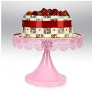 Metal Cupcake Standı Pembe Kek Standı