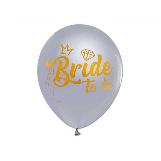 Bride To Be Baskılı Metalik Balon 12 INC (20 Adet)