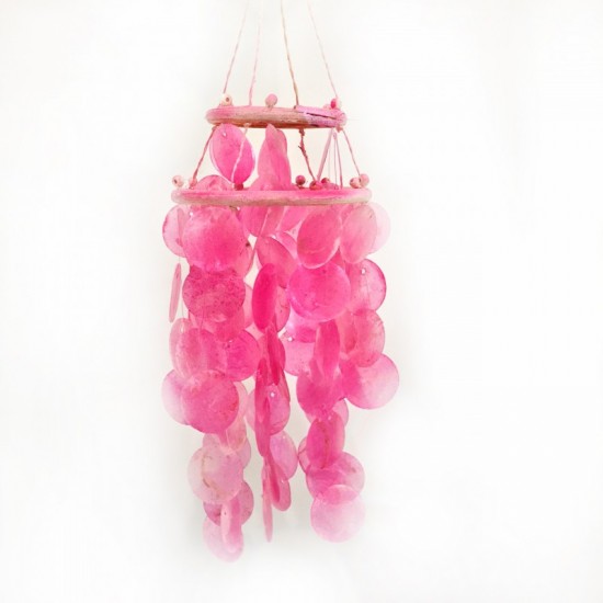 Halkalı Sedef Rüzgar Çanı-Pembe Halkalı Sedef Rüzgar Çanı-Pembe