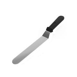 Eğik Pasta Sıvama Spatulası Oval Uçlu B073  25  CM Eğik Pasta Sıvama Spatulası Oval Uçlu B073  25  CM