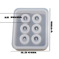 Epoksi Boncuk Şekilli Tesbih Ve Bileklik Silikon Kalıp 12 MM 6 Lı