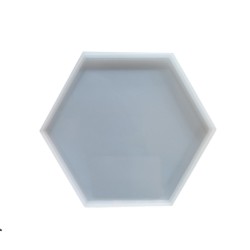 Epoksi Silikon Kalıp Altıgen Düz 14 CM Epoksi Silikon Kalıp Altıgen Düz 14 CM