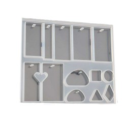 Epoksi Silikon Kalıp  Çoklu Onüçlü Bitişik Kalıp 15 CM 15 Epoksi Silikon Kalıp  Çoklu Onüçlü Bitişik Kalıp 15 CM 15