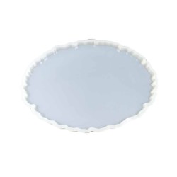 Epoksi Silikon Kalıp Oval Dalgalı Tepsi  (Supla) Kalıbnı  YERLİ 25x33.5 CM  Epoksi Silikon Kalıp Oval Dalgalı Tepsi  (Supla) Kalıbnı  YERLİ 25x33.5 CM