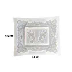 Epoksi Silikon Kalıp Fotoğraf Çerçevesi Yapraklı  9.5X11 CM Epoksi Silikon Kalıp Fotoğraf Çerçevesi Yapraklı  9.5X11 CM