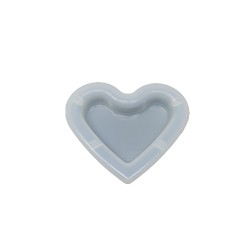 Epoksi Silikon Kalıp Küllük Kalıbı Kalp Modeli  9.5 CM Epoksi Silikon Kalıp Küllük Kalıbı Kalp Modeli  9.5 CM