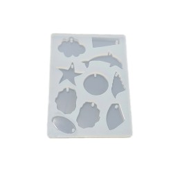 Epoksi Silikon Kalıp Onlu Kalıp Balık Ve Yıldızlı 15X10.5 CM E294 Epoksi Silikon Kalıp Onlu Kalıp Balık Ve Yıldızlı 15X10.5 CM E294
