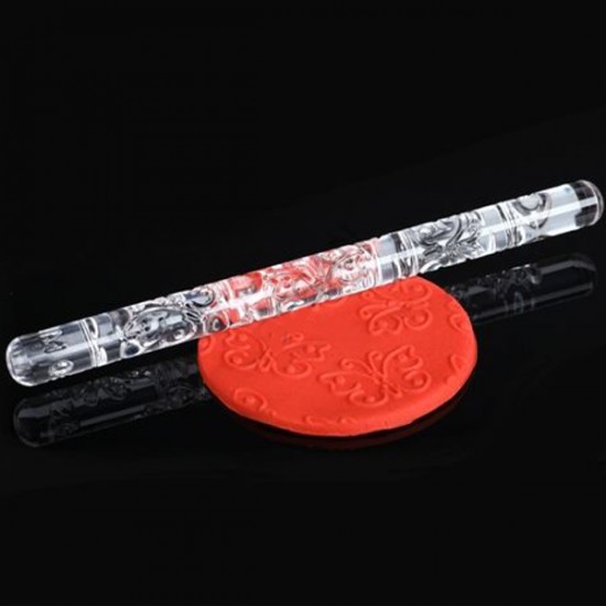 Akrilik Desenli Merdane 16Cm Uzunluk - 12Mm Çap Akrilik Desenli Merdane 16Cm Uzunluk - 12Mm Çap