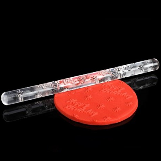Akrilik Desenli Merdane 16Cm Uzunluk - 12Mm Çap Akrilik Desenli Merdane 16Cm Uzunluk - 12Mm Çap