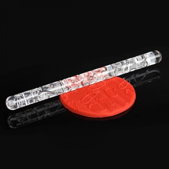 Akrilik Desenli Merdane 16Cm Uzunluk - 12Mm Çap Akrilik Desenli Merdane 16Cm Uzunluk - 12Mm Çap