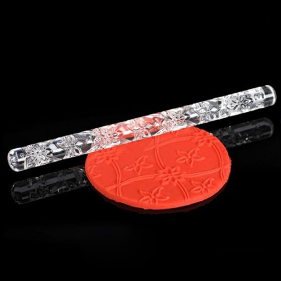 Akrilik Desenli Merdane 16Cm Uzunluk - 12Mm Çap Akrilik Desenli Merdane 16Cm Uzunluk - 12Mm Çap