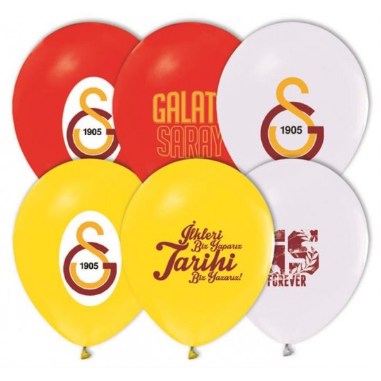 Galatasaray Temalı Balon 4+1 Pastel Renk (20 Adet) Galatasaray Temalı Balon 4+1 Pastel Renk (20 Adet)