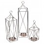 Metal 3Lü Set Dekoratif Mumluk Fener Metal 3Lü Set Dekoratif Mumluk Fener