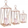 Metal 3Lü Set Dekoratif Mumluk Fener Metal 3Lü Set Dekoratif Mumluk Fener