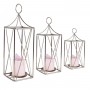 Metal 3Lü Set Dekoratif Mumluk Fener Metal 3Lü Set Dekoratif Mumluk Fener