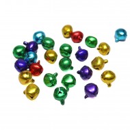 Metal Çıngırak Zil Karışık Renkli 1 CM (50Adet) Metal Çıngırak Zil Karışık Renkli 1 CM (50Adet)