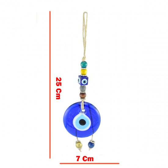 Nazar Boncuğu Cam Jut İpli Nazar Boncuğu Cam Jut İpli
