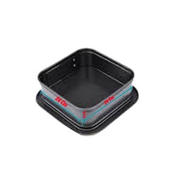 Kelepçeli Pasta Ve Kek Kalıbı Altı Çıkabilen  Kare 24x24x8 CM Kelepçeli Pasta Ve Kek Kalıbı Altı Çıkabilen  Kare 24x24x8 CM