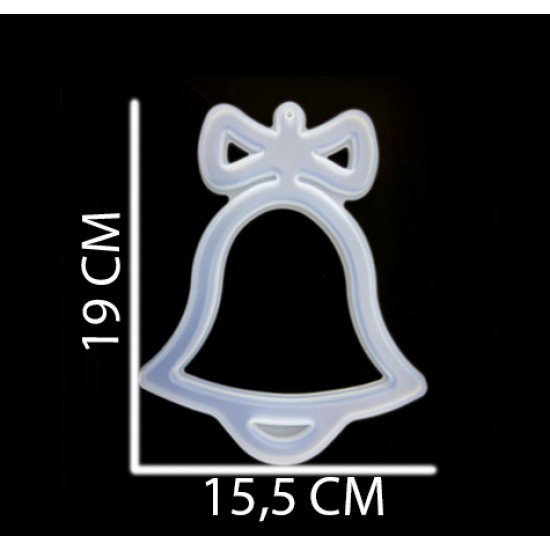 Silikon Epoksi Kalıp Çan Modeli 15.5X19 CM