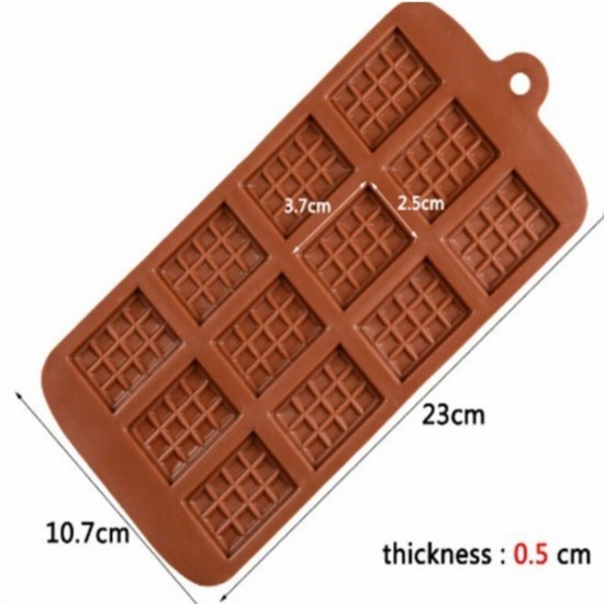 Tablet Silikon Çikolata Kalıbı Mini  12li  BT1208