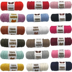 Taranabilir Makrome İpi Taranan Makrame Pamuk İpliği 5 MM 250 GR Taranabilir Makrome İpi Taranan Makrame Pamuk İpliği 5 MM 250 GR