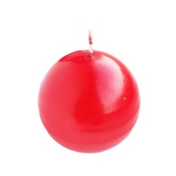 Dekoratif Top Mum  Küre Yuvarlak Mum PARLAK Renk 8 CM Dekoratif Top Mum  Küre Yuvarlak Mum PARLAK Renk 8 CM