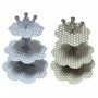 3 Katlı Karton Cupcake Standı Kral Taçlı Puantiyeli Kek Standı 3 Katlı Karton Cupcake Standı Kral Taçlı Puantiyeli Kek Standı