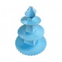 3 Katlı Karton Cupcake Standı Piramit Modeli Düz Renk Kek Standı 3 Katlı Karton Cupcake Standı Piramit Modeli Düz Renk Kek Standı