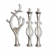 Epoksi 3 Katlı Meyve Ve Cupcake VE Sunumluk  Stant Bağlantı Aparatı Stant Tutucu 