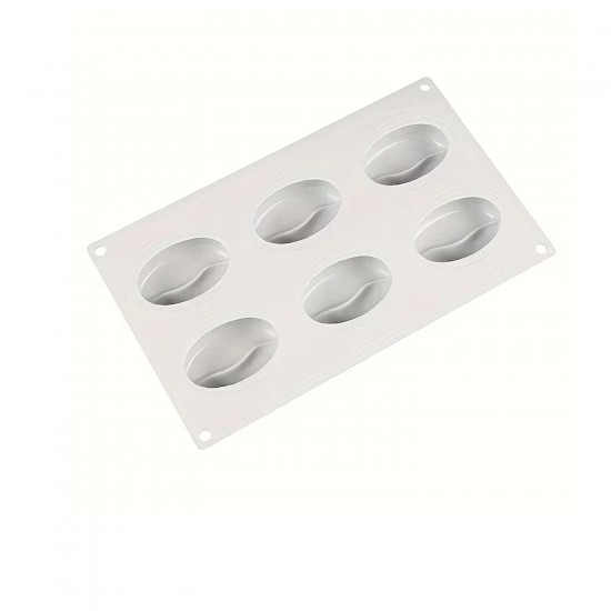 Silikon Kek Kalıp Sugarcraft Kahve Çekirdekleri Kalıbı Şeker Hamuru Çikolata Kalıbı 6 lı