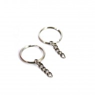 Anahtarlık Halkası Zincirli  4 CM (50 Adet) Anahtarlık Halkası Zincirli  4 CM (50 Adet)