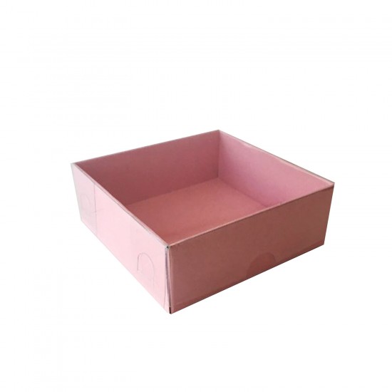 Asetat Kapaklı Karton Kutu 12X12X3 (50 Adet) Asetat Kapaklı Karton Kutu 12X12X3 (50 Adet)