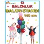 Ayaklı  Balon Süsleme Standı 13 Çubuklu Set 140 CM
