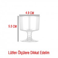 Ayaklı Shot Bardağı Küçük Plastik Kadeh 50 ML (6 Adet) Ayaklı Shot Bardağı Küçük Plastik Kadeh 50 ML (6 Adet)