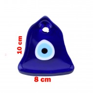 Cam Nazar Boncuğu Delikli Çan Modeli Büyük Boy Cam Nazar Boncuğu Delikli Çan Modeli Büyük Boy