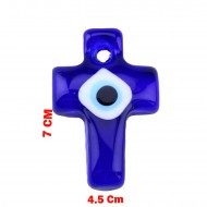 Cam Nazar Boncuğu Delikli Hac Modeli Küçük Cam Nazar Boncuğu Delikli Hac Modeli Küçük