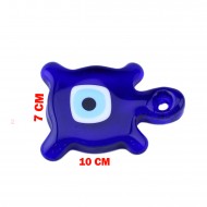 Cam Nazar Boncuğu Delikli Kaplumbağa Modeli Büyük Boy