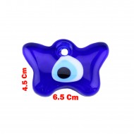 Cam Nazar Boncuğu Delikli Kelebek Modeli Küçük Cam Nazar Boncuğu Delikli Kelebek Modeli Küçük