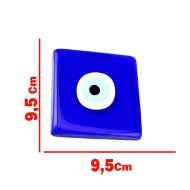 Cam Nazar Boncuğu Delikli Kare Model Cam Nazar Boncuğu Delikli Kare Model