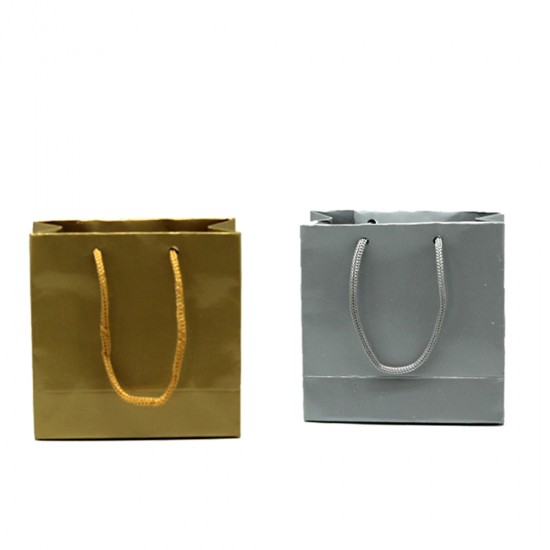 Karton Çanta Minik Boy Düz Renk 11X11 CM (50 Adet)