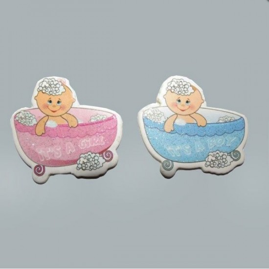 Sticker Bebek Küvette Köpüklü Karton (50 Adet)