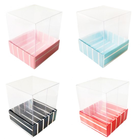 Asetat Kutu Altı Karton Çizgili Model 5x5x5 CM (25 Adet) Asetat Kutu Altı Karton Çizgili Model 5x5x5 CM (25 Adet)