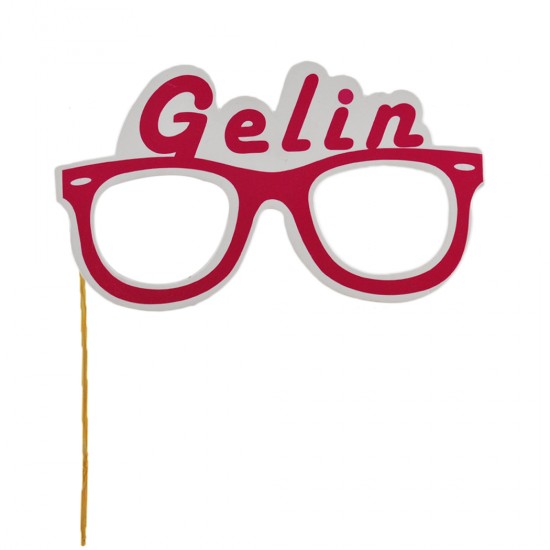 Çubuklu Gözlük Gelin / Damat (5 Adet) Çubuklu Gözlük Gelin / Damat (5 Adet)