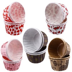Cupcake Kalıbı Orta Boy 50*39 MM DESENLİ (100 Adet) Cupcake Kalıbı Orta Boy 50*39 MM DESENLİ (100 Adet)