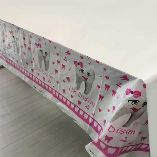 Diş Buğdayı Masa Örtüsü İlk Dişim Yazılı 120X180 CM Diş Buğdayı Masa Örtüsü İlk Dişim Yazılı 120X180 CM