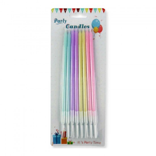 Doğum Günü Pasta Mumu Pastel Makaron Karışık Renk 19 CM (8 Adet) Doğum Günü Pasta Mumu Pastel Makaron Karışık Renk 19 CM (8 Adet)